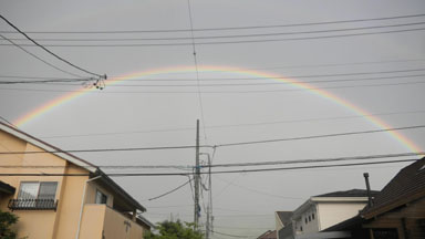 トムソーヤから見えた虹